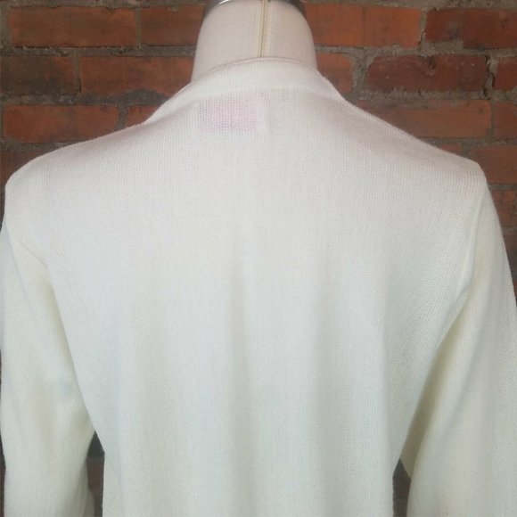 VTG Lady Pickering Kimburton Women's Cardigan Sweater Ivory Lightweight  Size XL - Picture 5 of 6